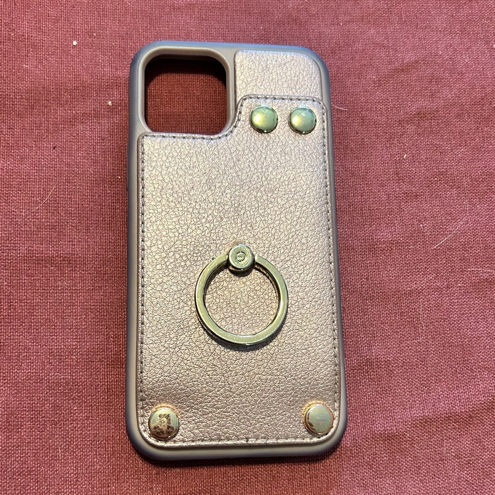 Lameeku Rose Gold Wallet iPhone 12 Case